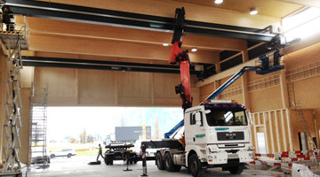 Montage von zwei Brückenkranen 10 t